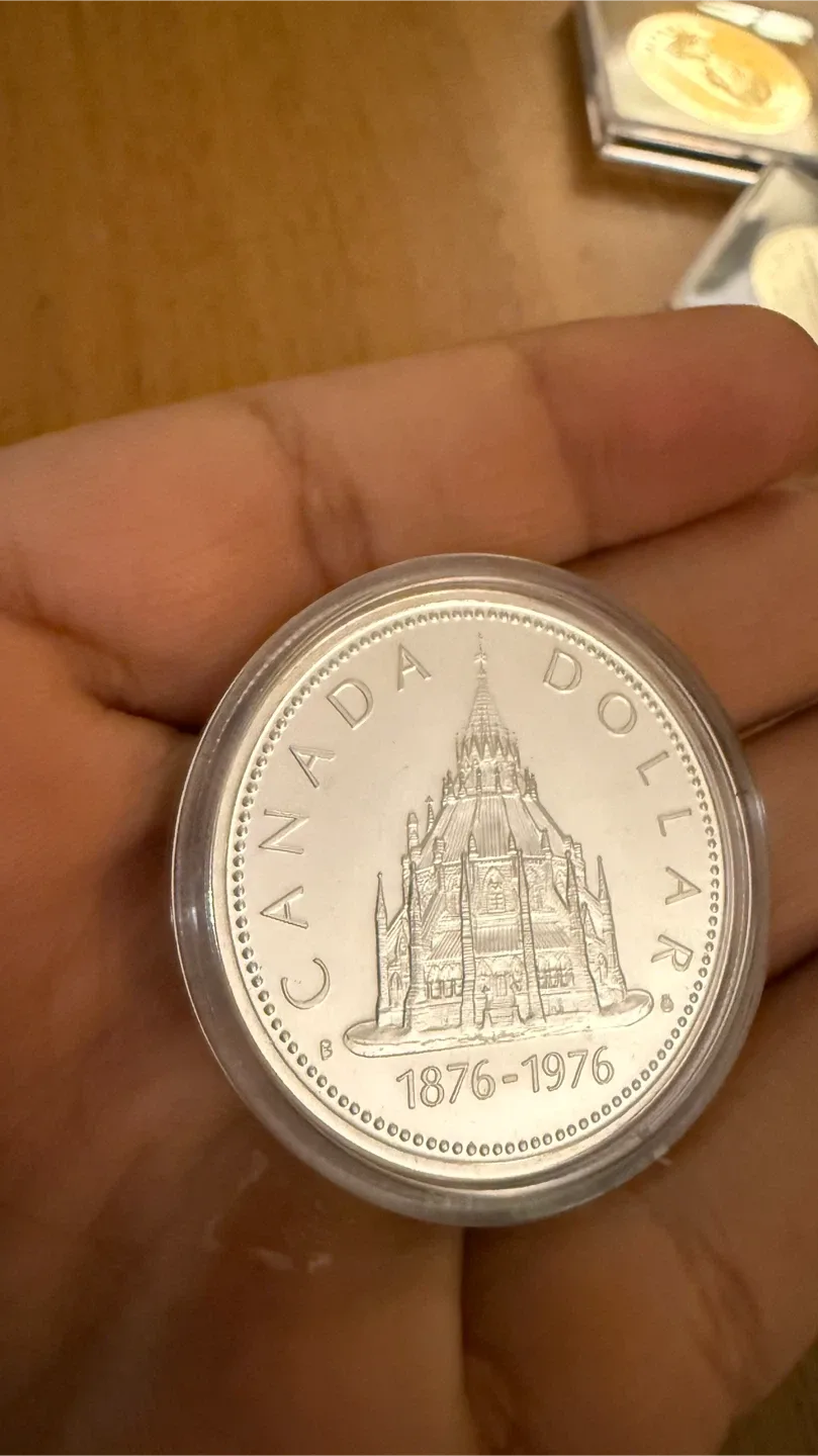 1976 Canada 50% silver Dollar Coin 🥕 image indicator(2)