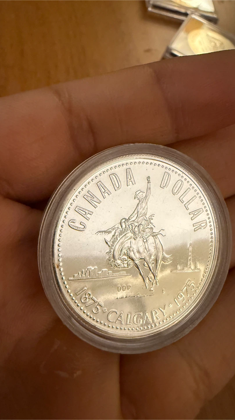 1975 Canada 50% silver Dollar - Calgary Centennial 🥕