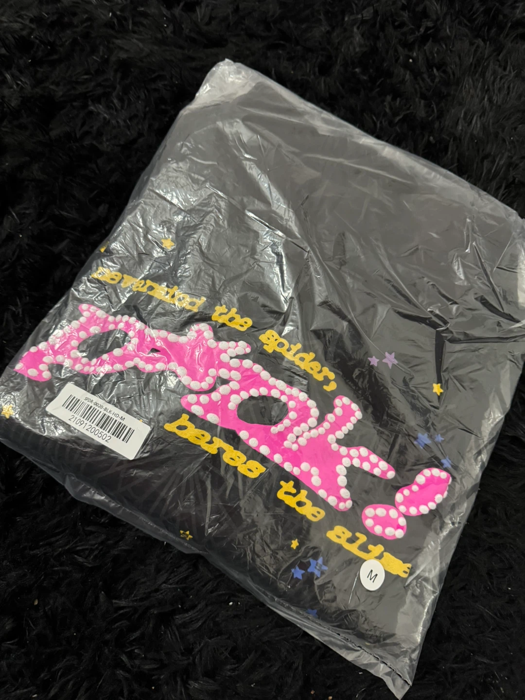 Pink! Spider Web Black Hoodie - photo 2
