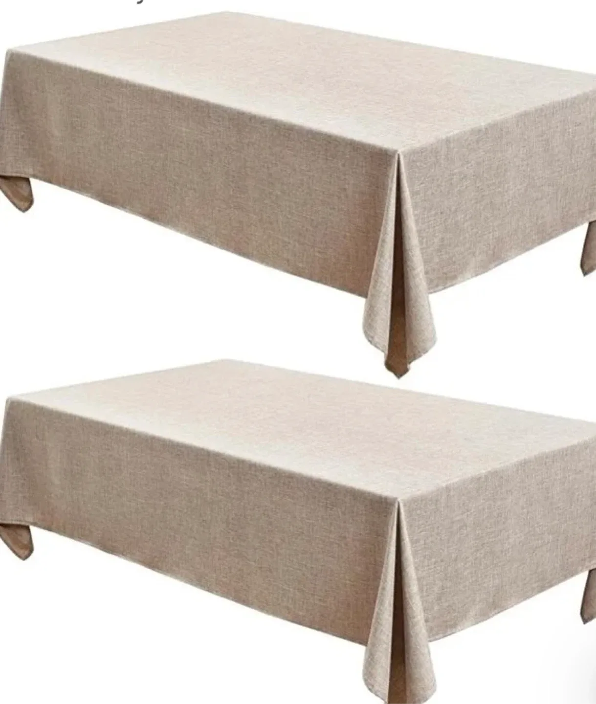 Linen Tablecloths Rectangle 60 x 84 Inch - 2 Pack image indicator(2)