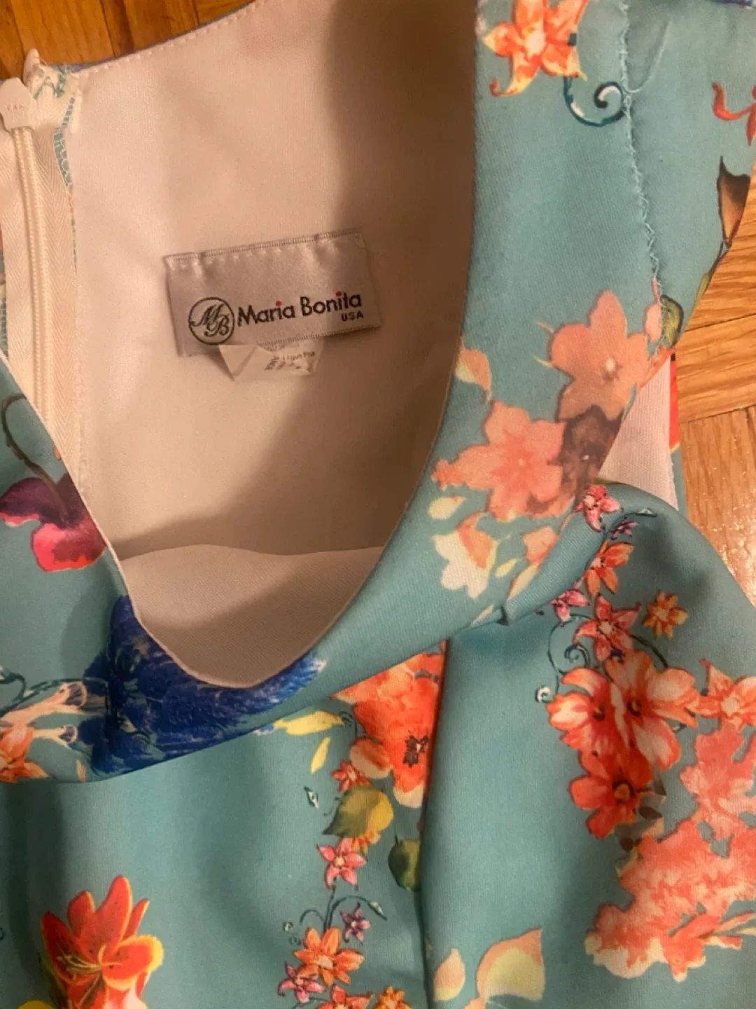 Closet clearout!!! Moving…Maria Bonita Floral Dress, Size 6 image indicator(4)