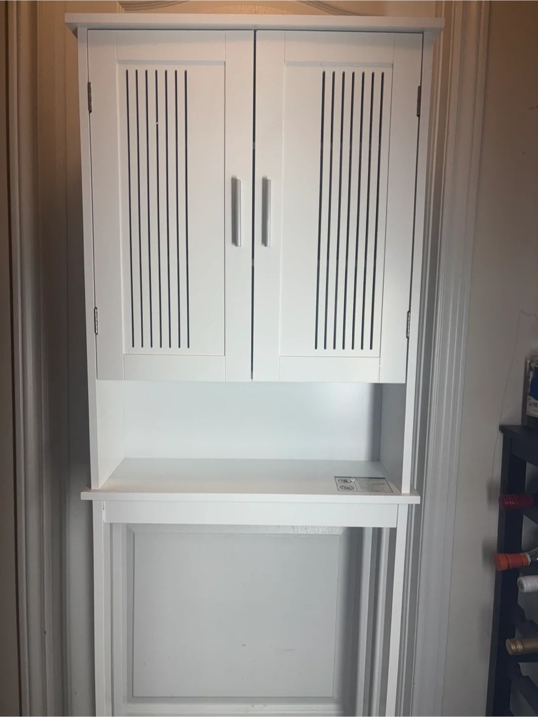 White Over-the-Toilet Storage Cabinet image indicator(5)