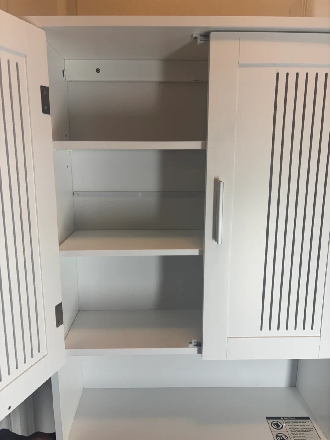 White Over-the-Toilet Storage Cabinet image indicator(7)