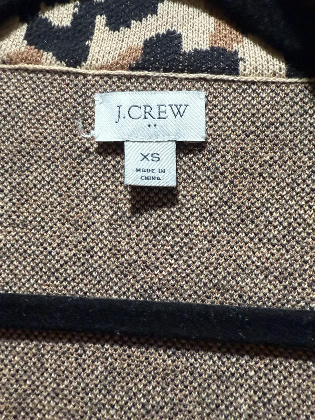 J.Crew Leopard Print Sweater Blazer - XS image indicator(4)