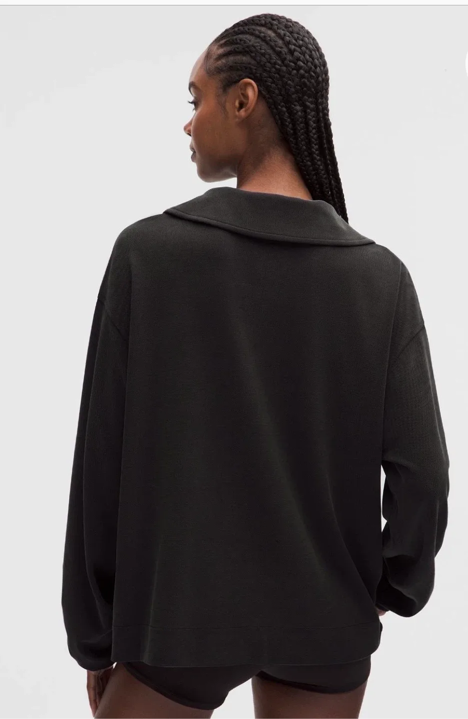 Lululemon Softstreme Pique Oversized LS Polo - M image indicator(6)