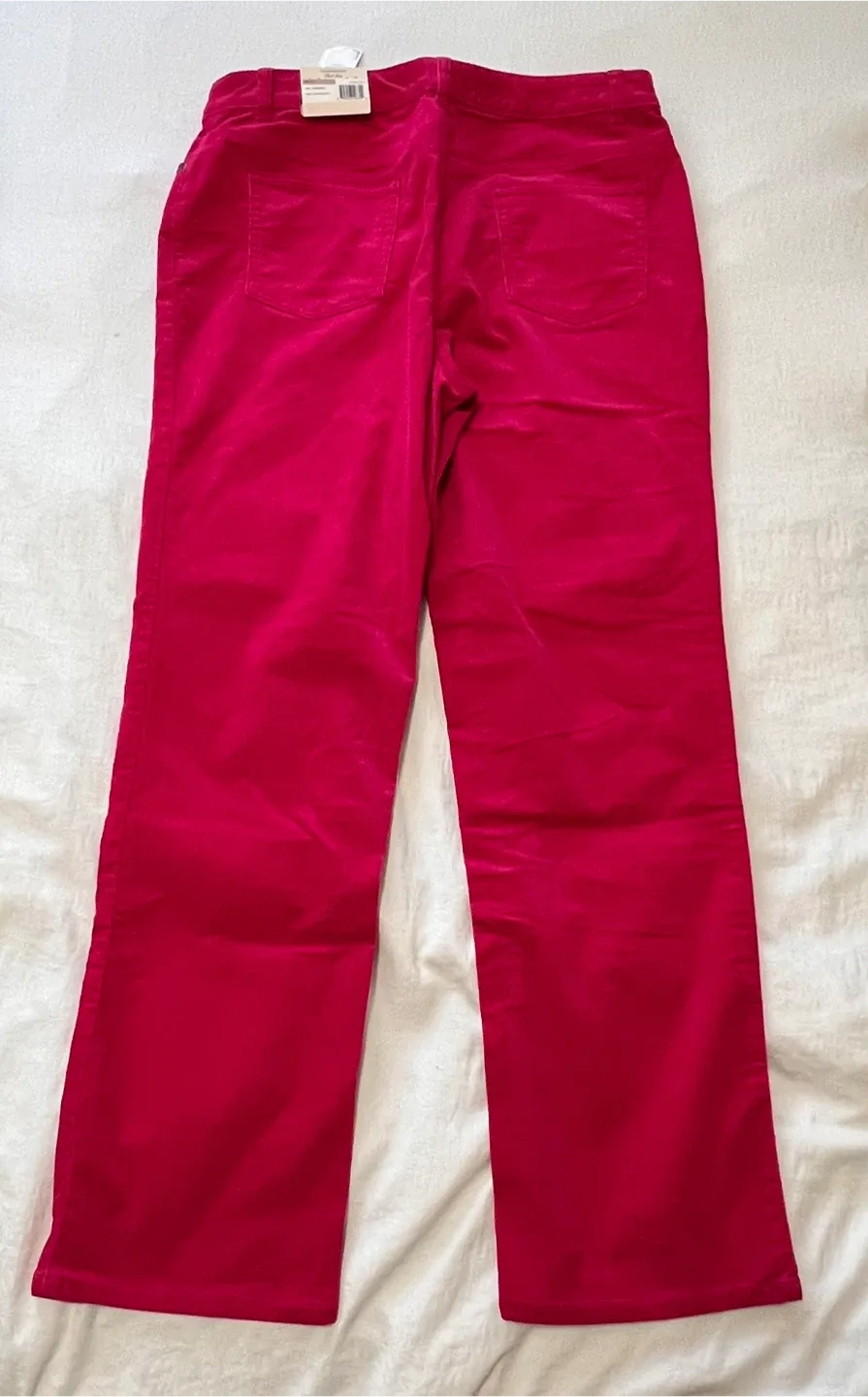 Raspberry Pink Corduroy Charter Club Pants - Size 12 image indicator(2)