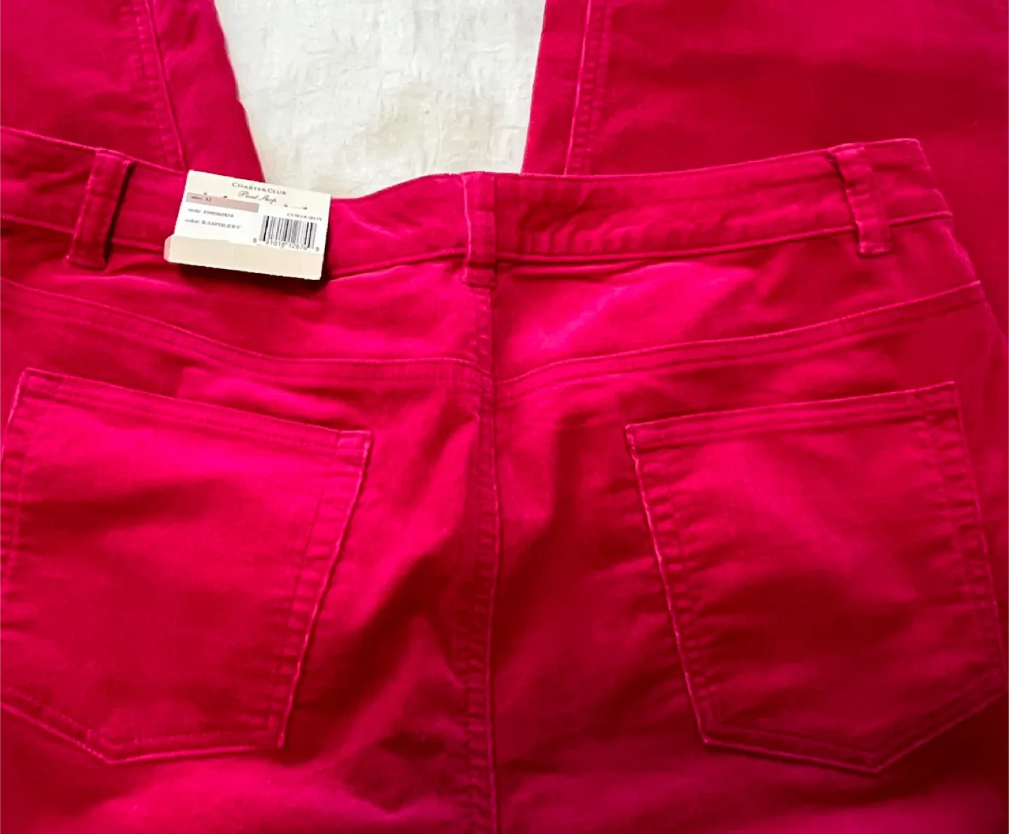 Raspberry Pink Corduroy Charter Club Pants - Size 12 image indicator(7)
