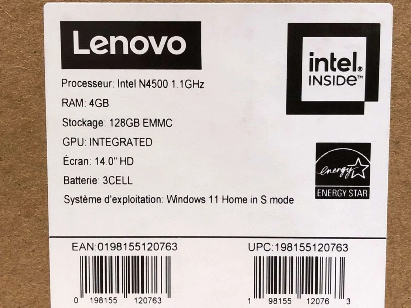 Lenovo Intel ideapad 1i N4500 Laptop - New in Box image indicator(2)