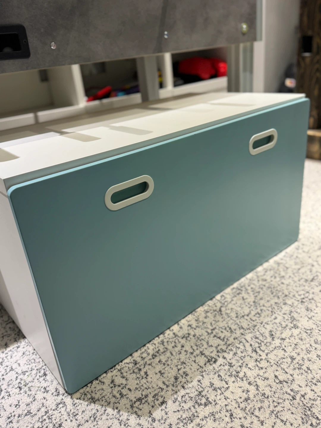 White & Blue Storage Drawer Box - photo 2