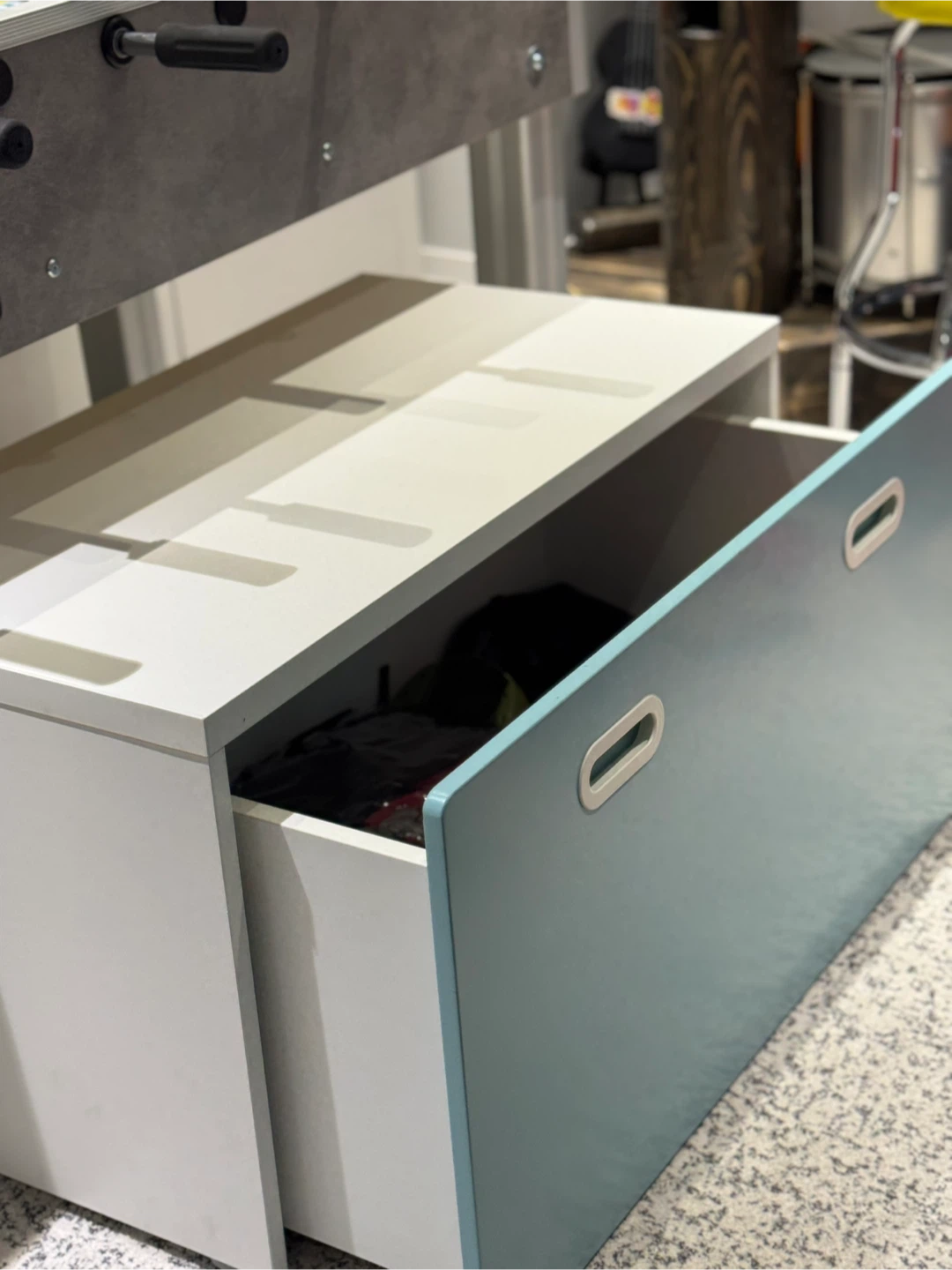 White & Blue Storage Drawer Box - photo 4