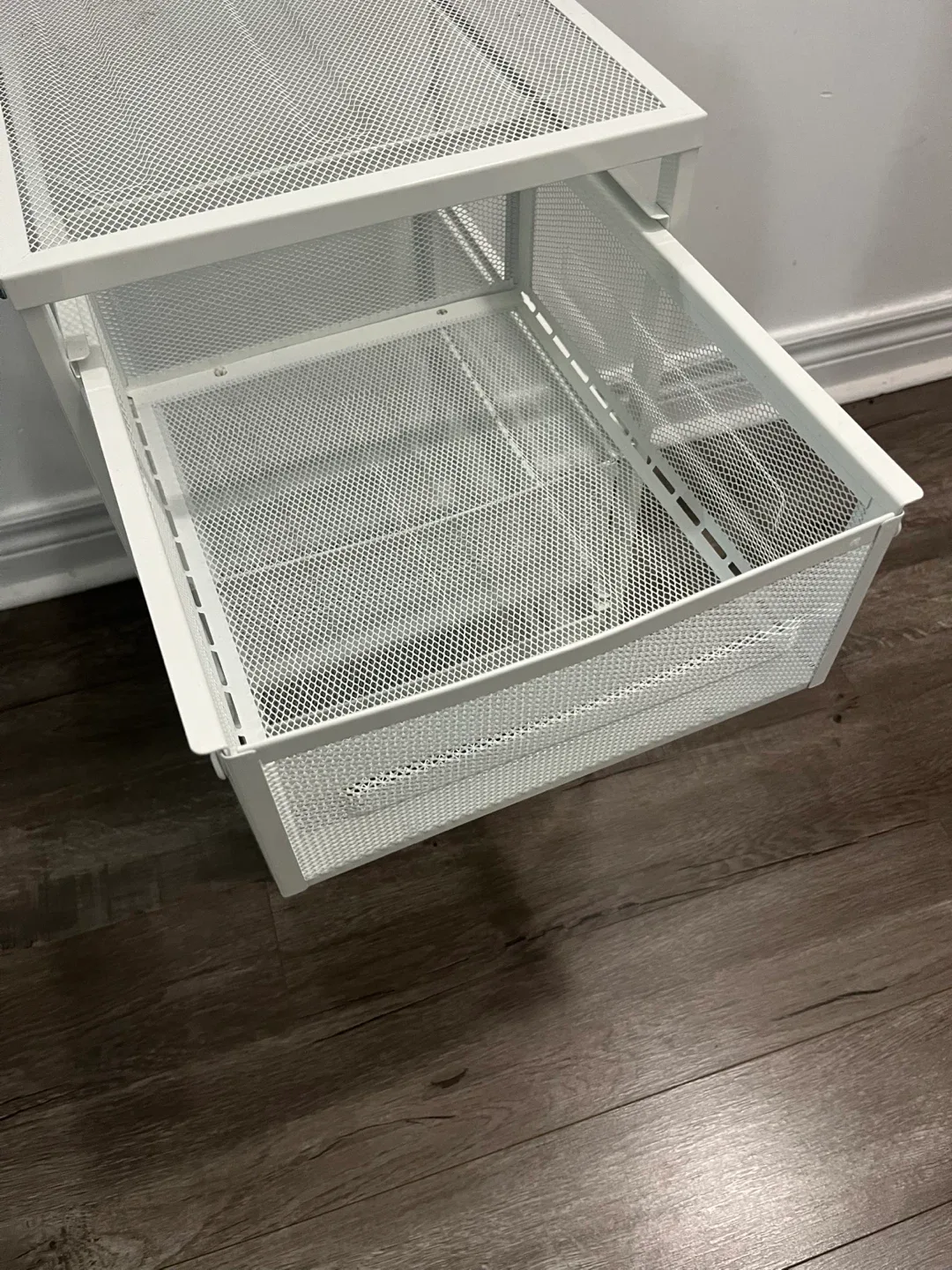 White Rolling Cart with 3 Drawers image indicator(2)