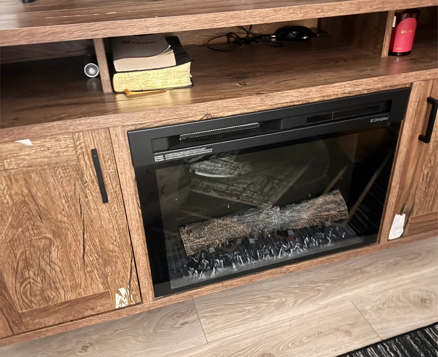 TV Stand with Electric Fireplace image indicator(3)