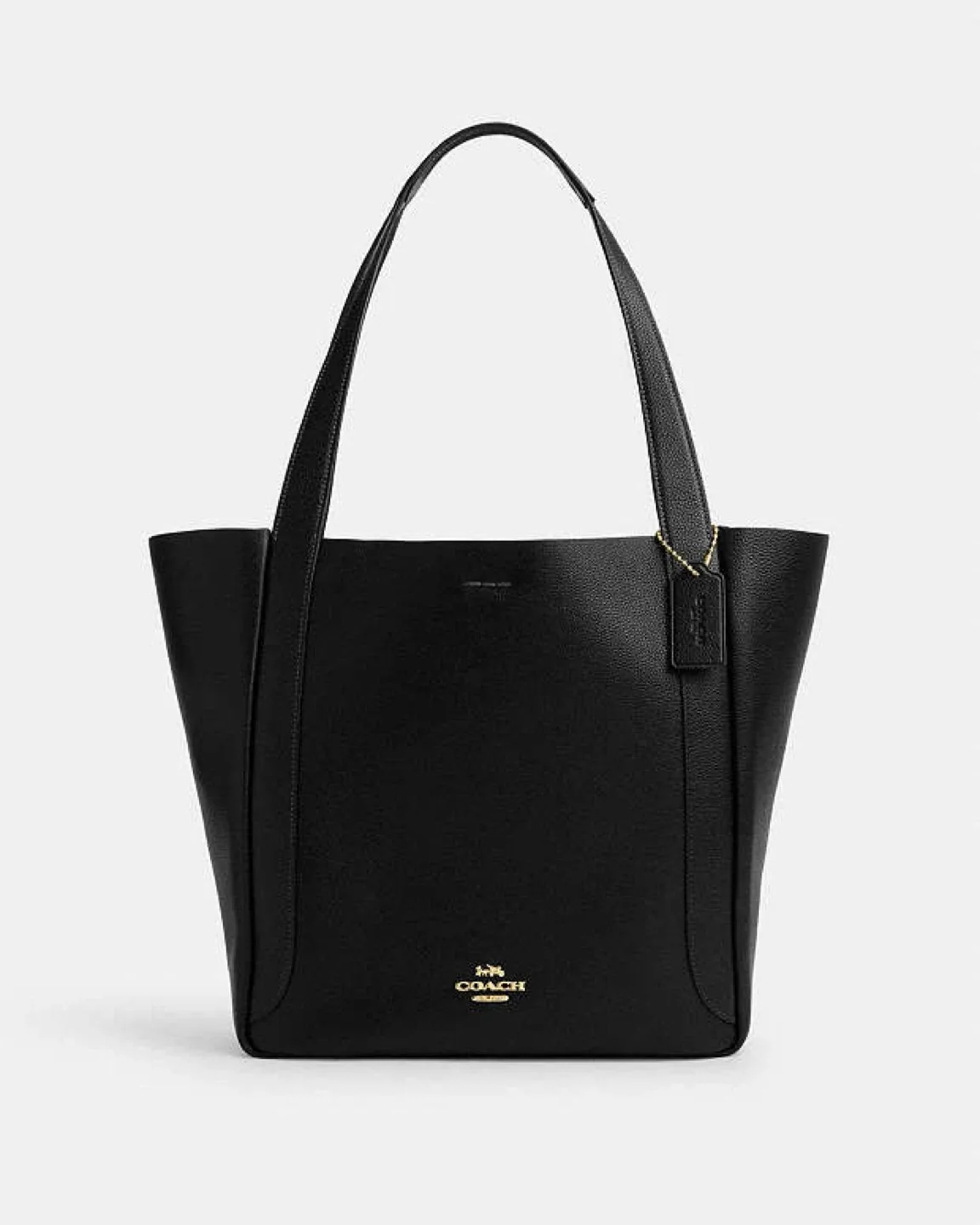 NEW | Coach Black Hadley Leather Tote Bag image indicator(2)