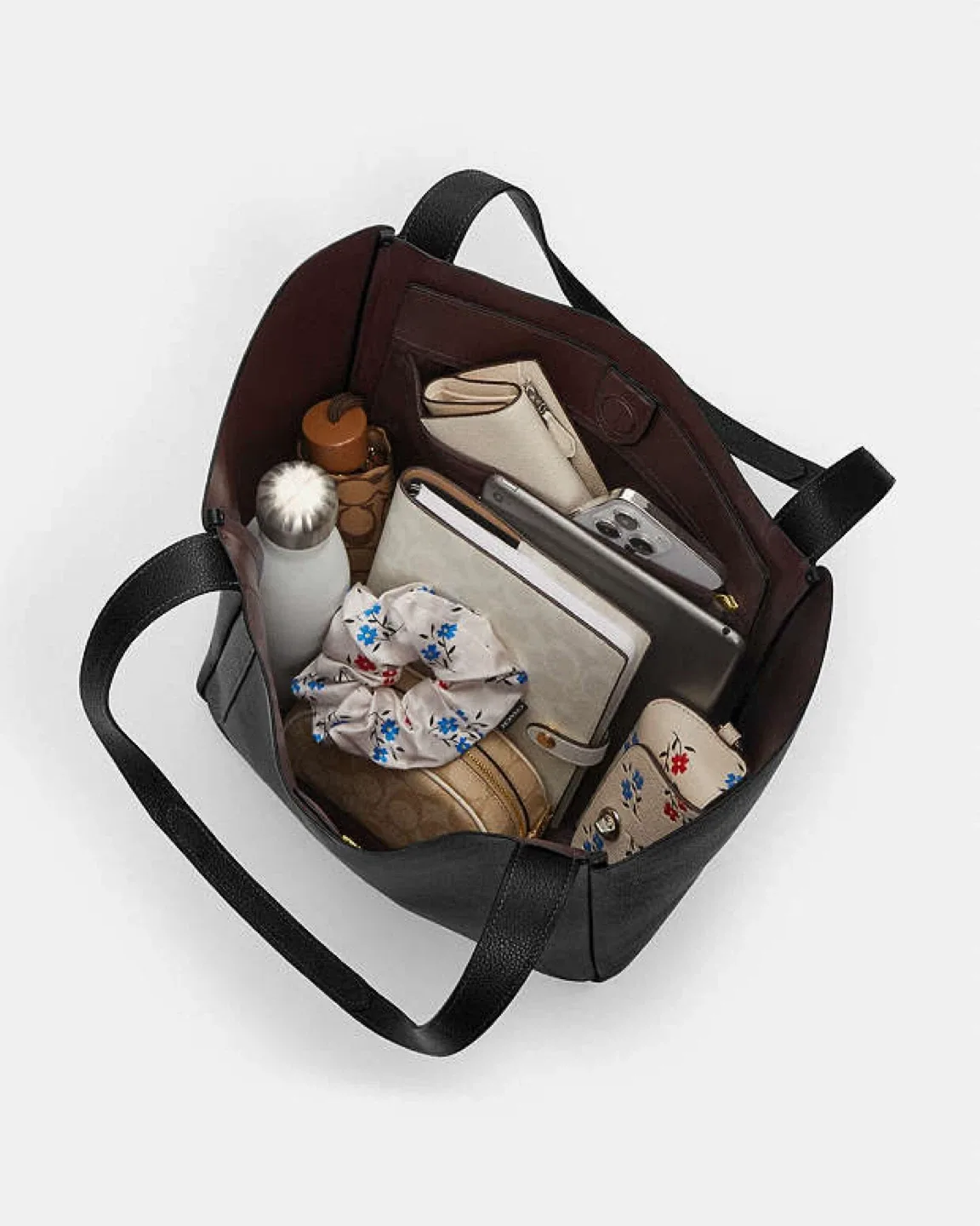 NEW | Coach Black Hadley Leather Tote Bag image indicator(5)