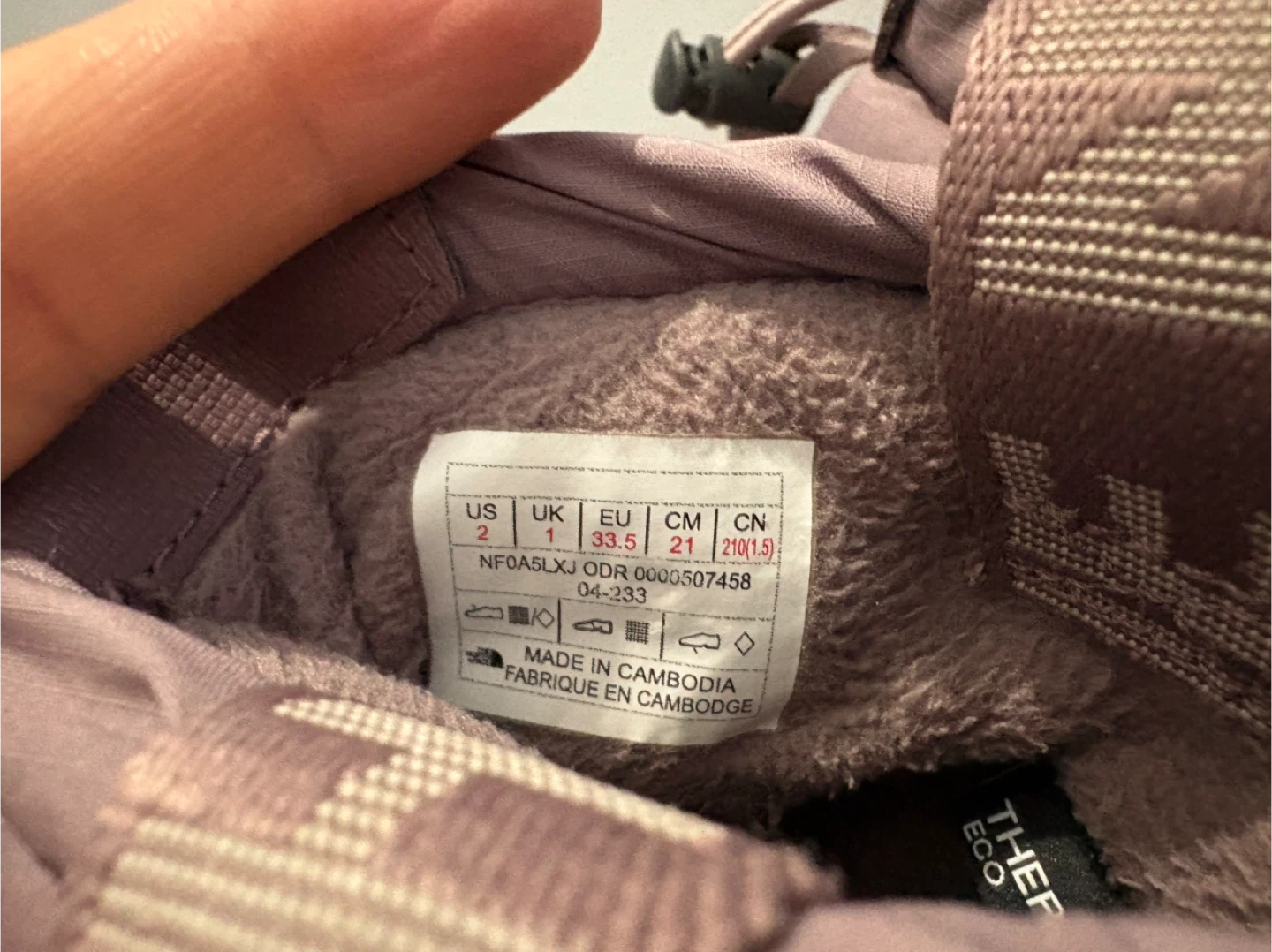 The North Face DRIVENT Puffer Boots - Size 2 US - photo 3