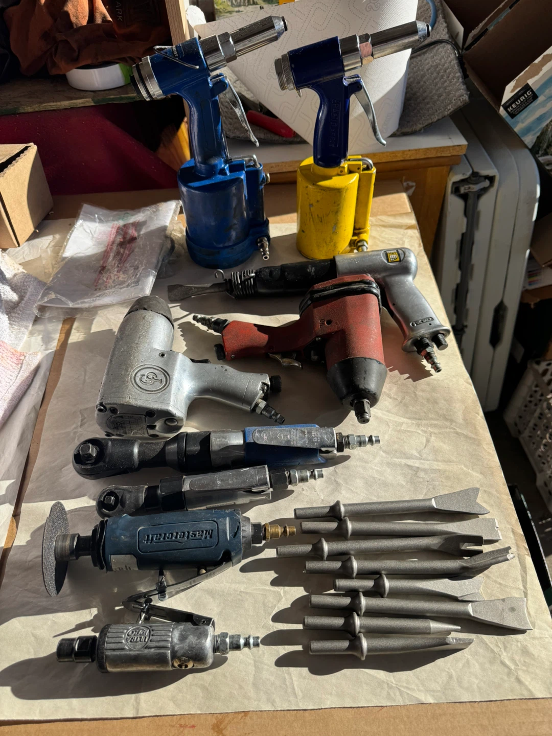 Mixed Lot of Air Tools