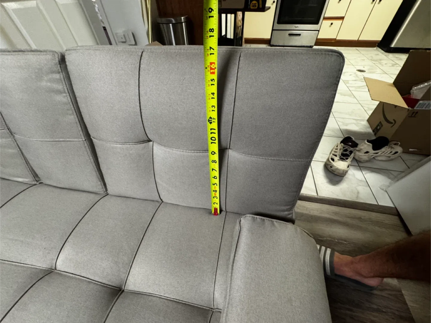 Gray Futon Sofa Bed image indicator(5)