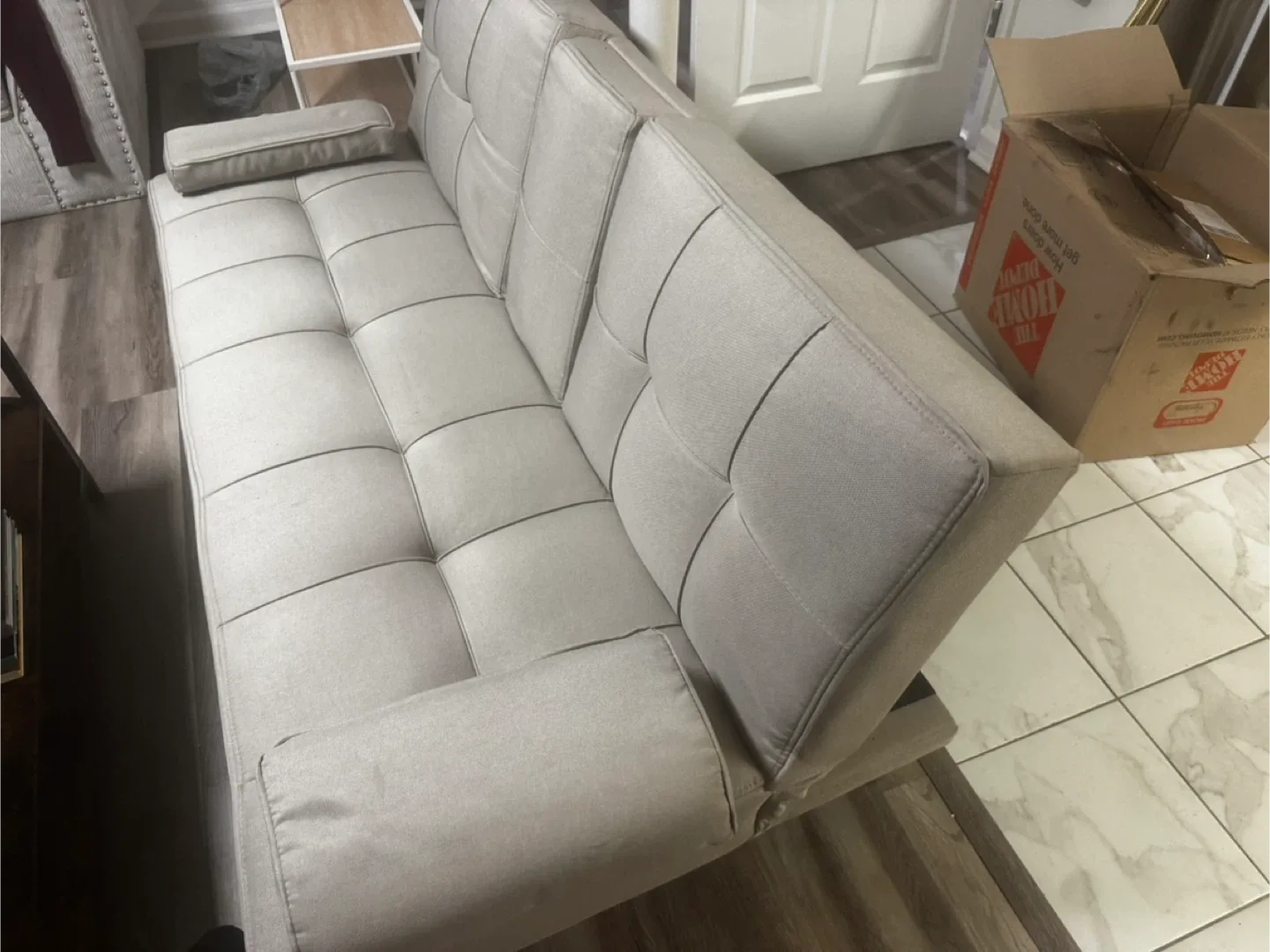 Gray Futon Sofa Bed image indicator(7)