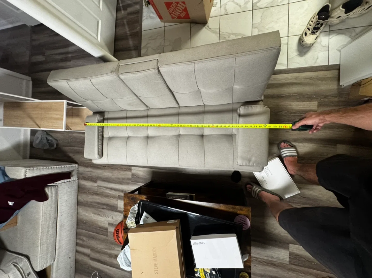 Gray Futon Sofa Bed image indicator(6)