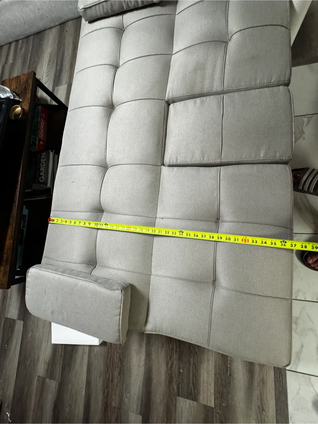 Gray Futon Sofa Bed image indicator(8)