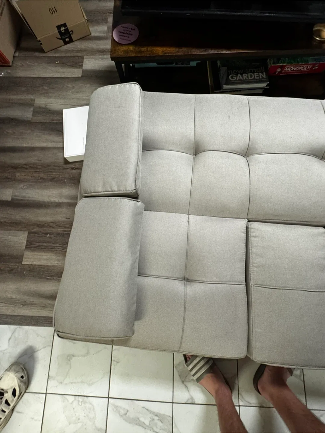 Gray Futon Sofa Bed image indicator(9)