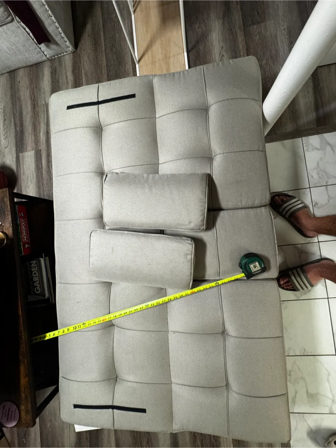 Gray Futon Sofa Bed image indicator(10)