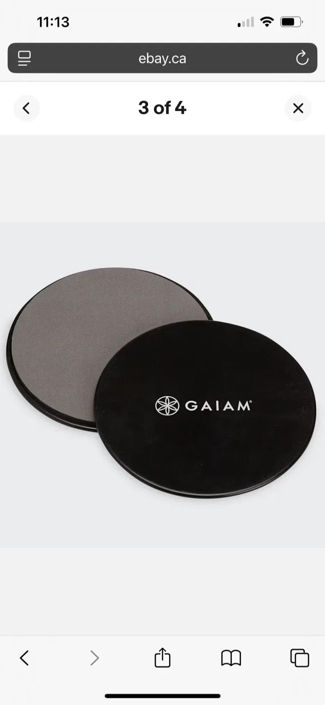 Gaiam Core Sliding Discs - Dual Sided Workout Sliders image indicator(2)