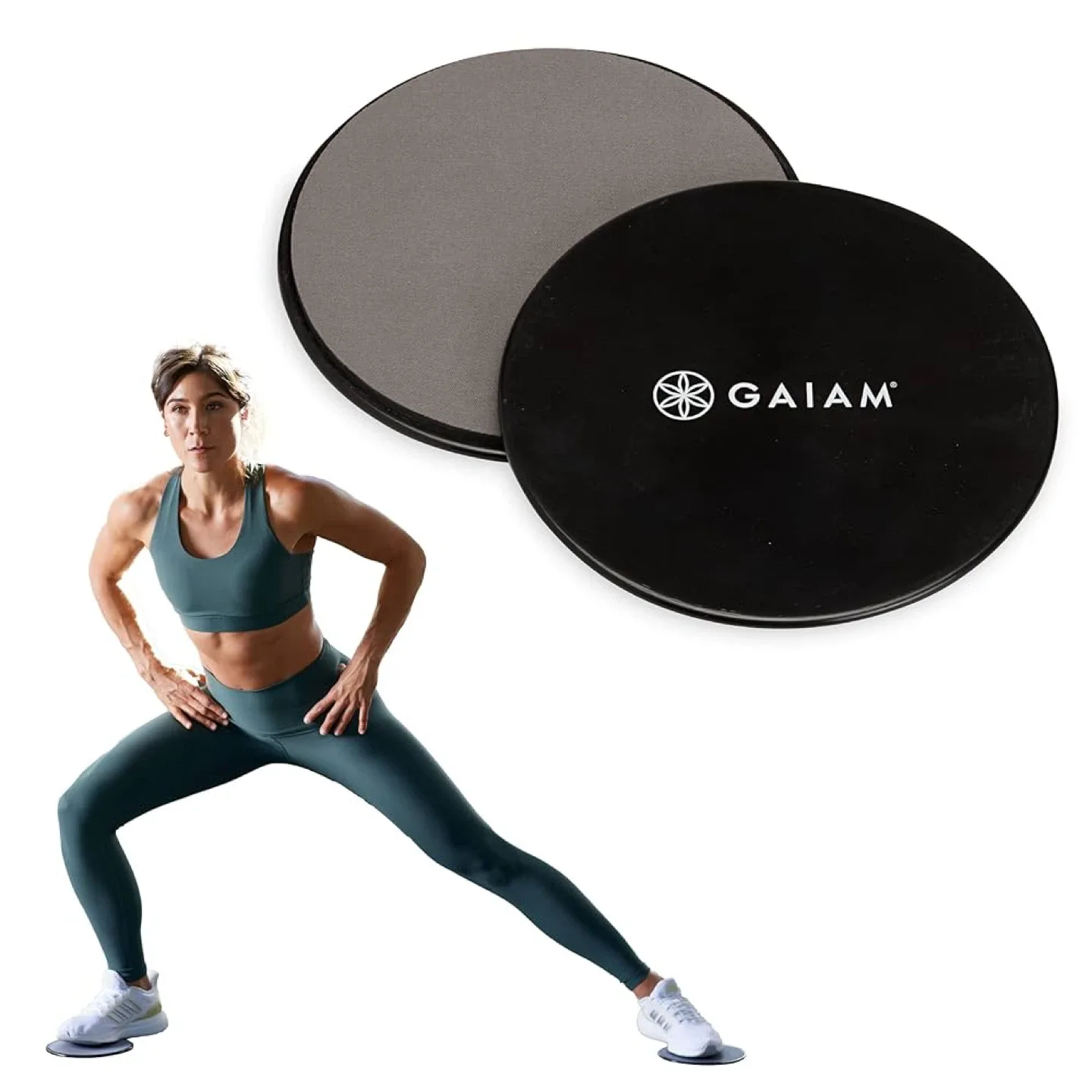 Gaiam Core Sliding Discs - Dual Sided Workout Sliders