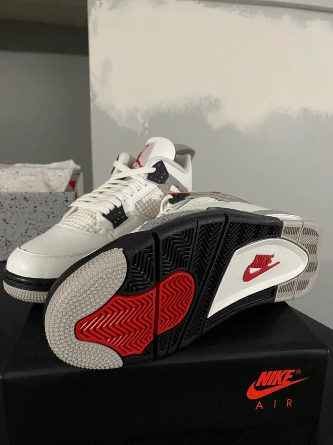 Jordan 4 Cement (Size 12) Brand New!! - photo 2