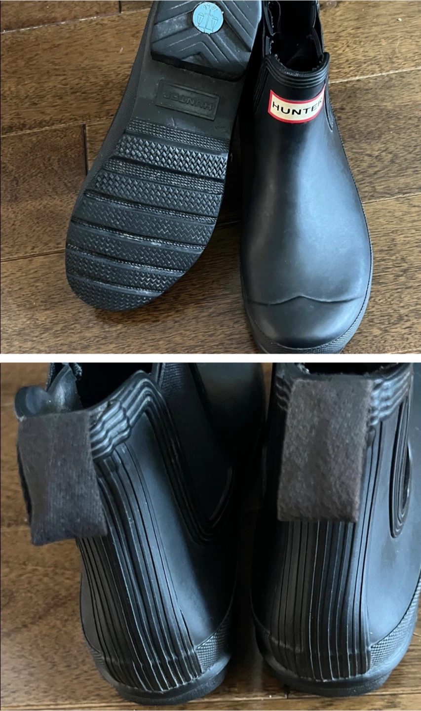 Hunter Chelsea Rain Boots - Black, US 7 - photo 2