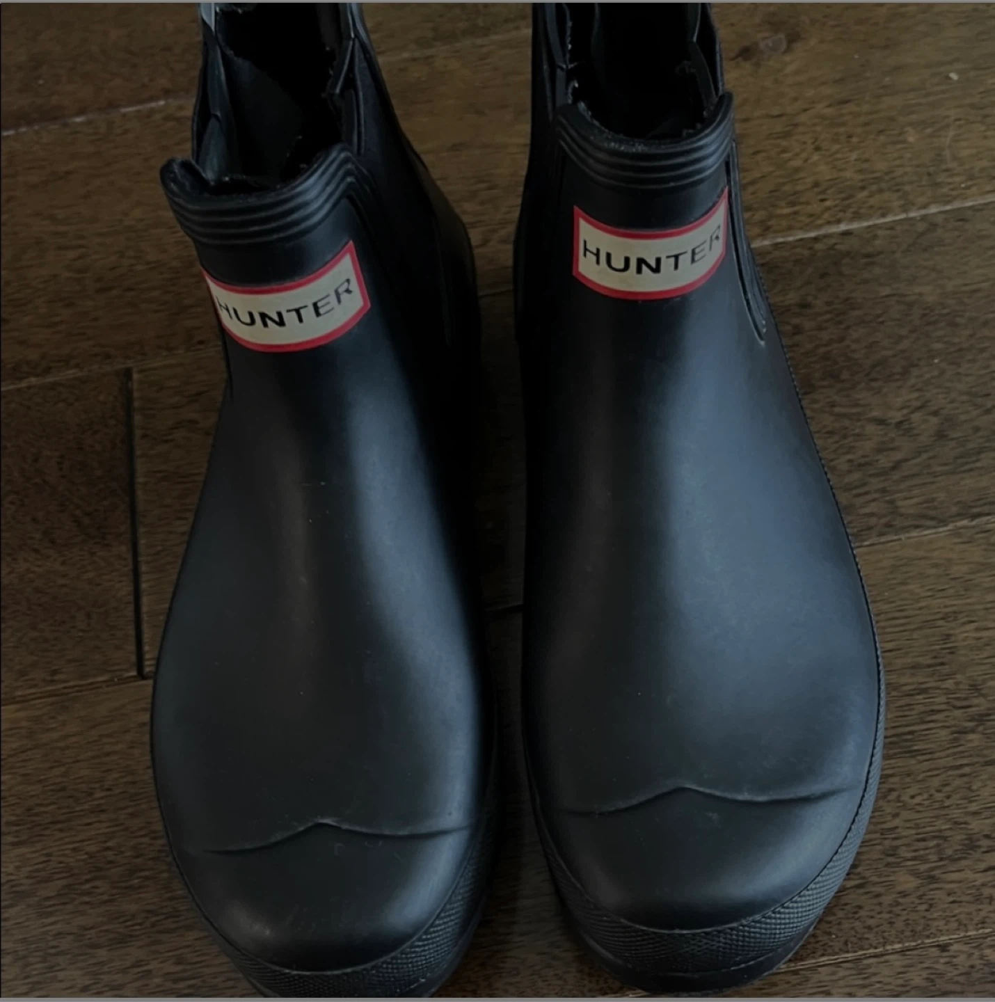 Hunter Chelsea Rain Boots - Black, US 7