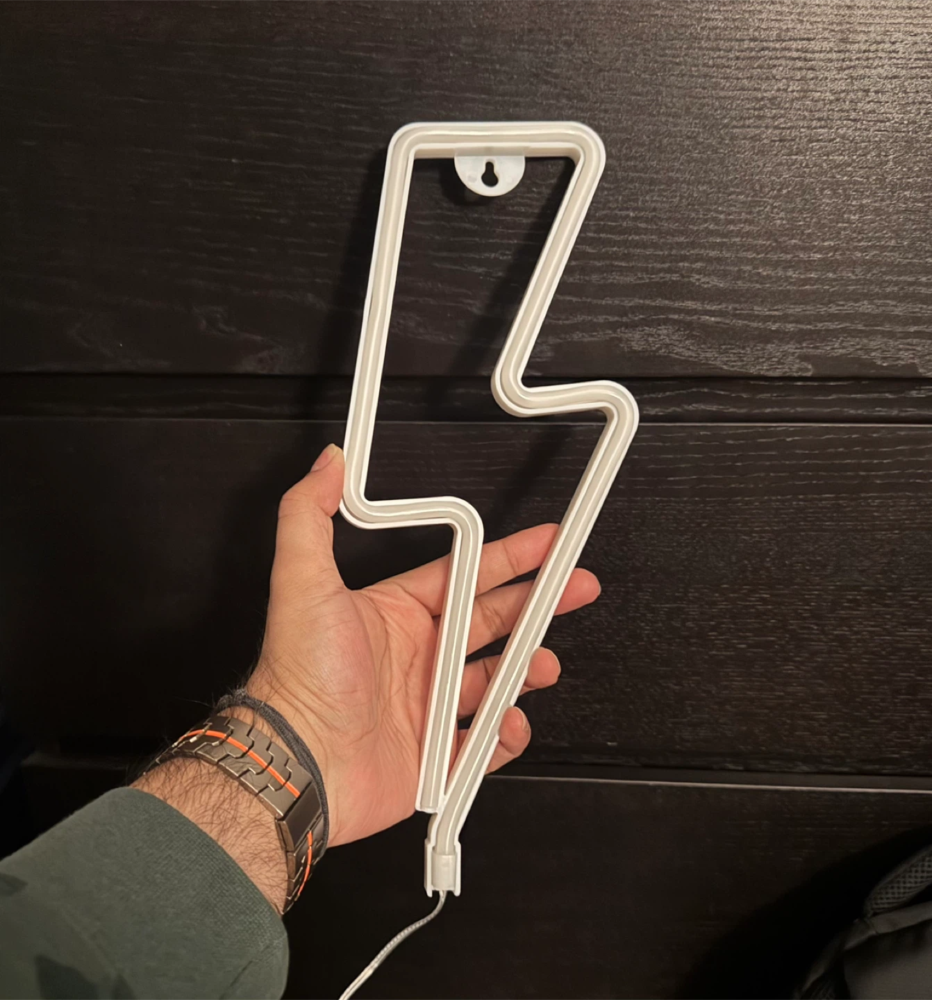 Lightning Neon Sign USB / battery powered - photo 3