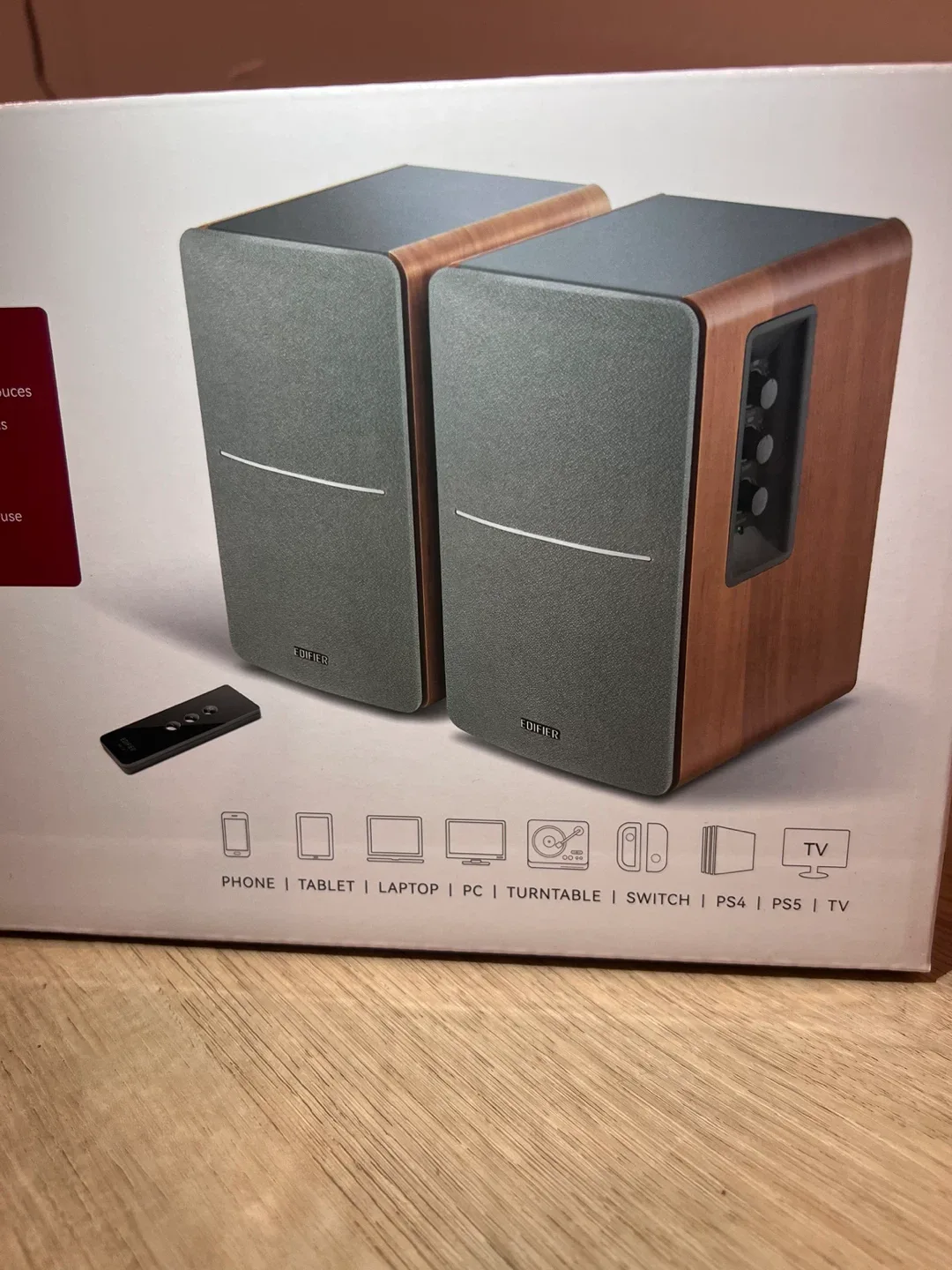 Edifier R1280T Powered Bookshelf Speakers - Brown image indicator(3)