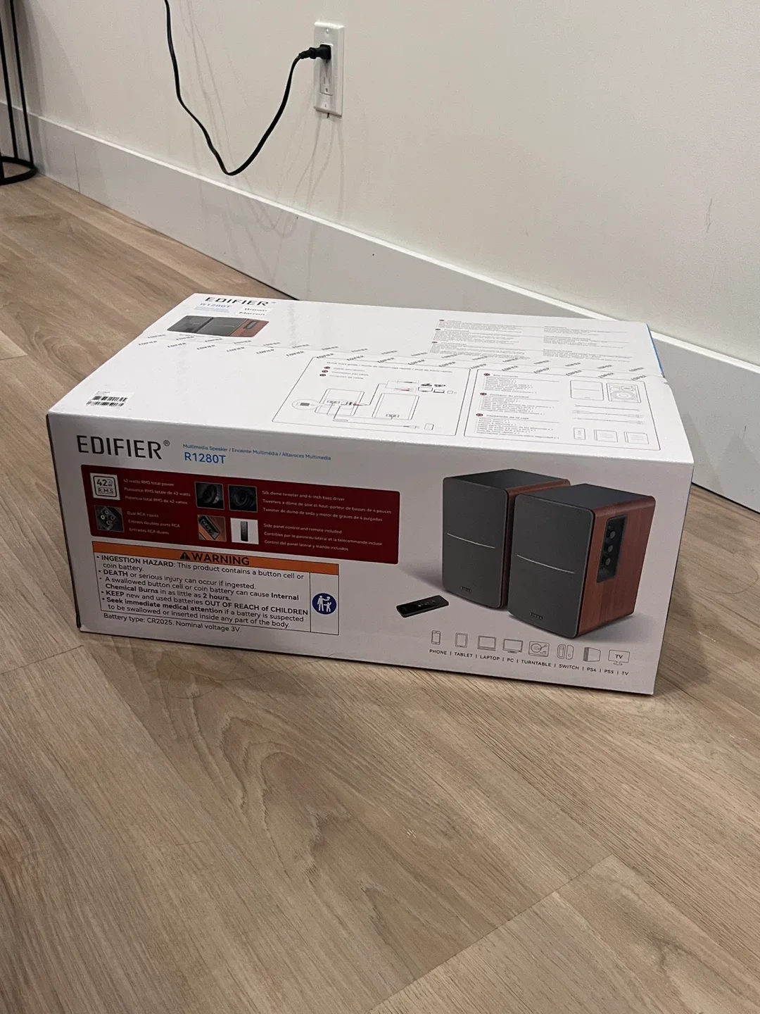 Edifier R1280T Powered Bookshelf Speakers - Brown image indicator(6)