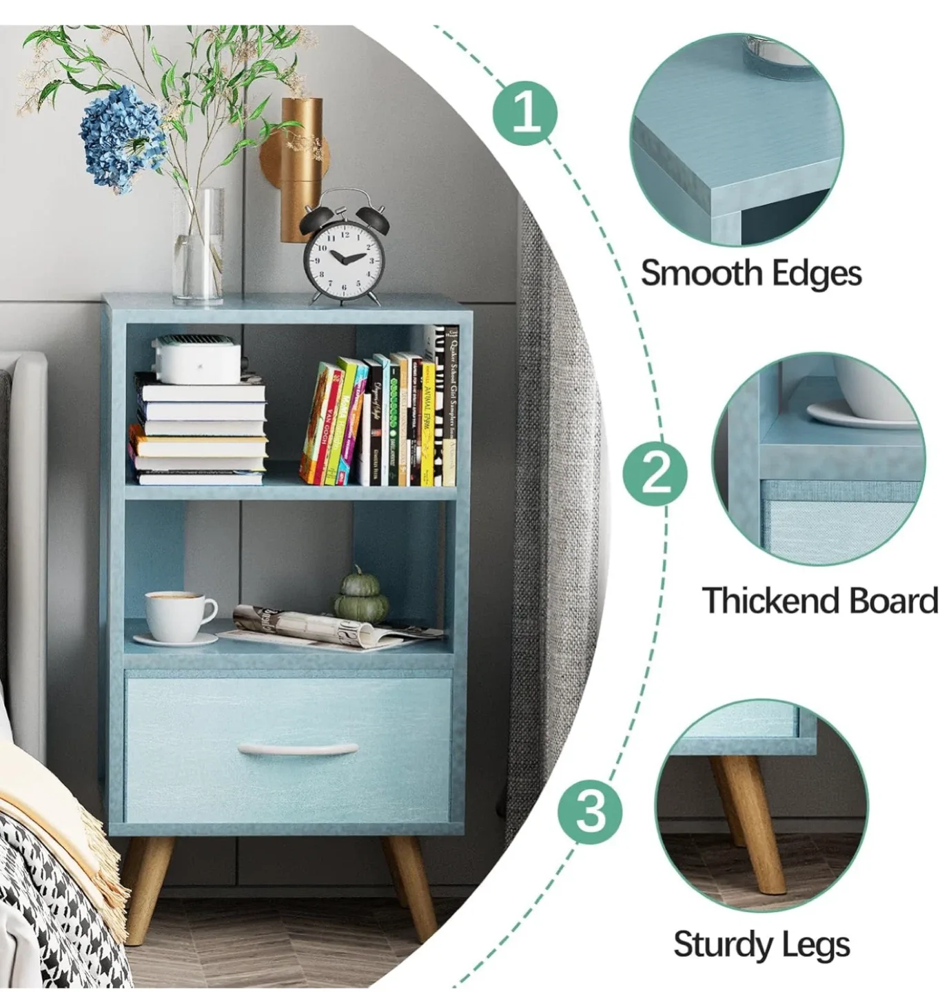 Aenuert Kids Nightstand with Drawer image indicator(3)