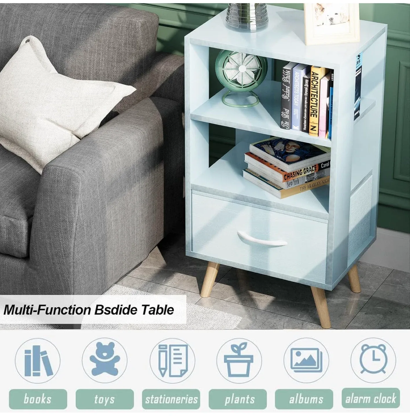 Aenuert Kids Nightstand with Drawer image indicator(5)