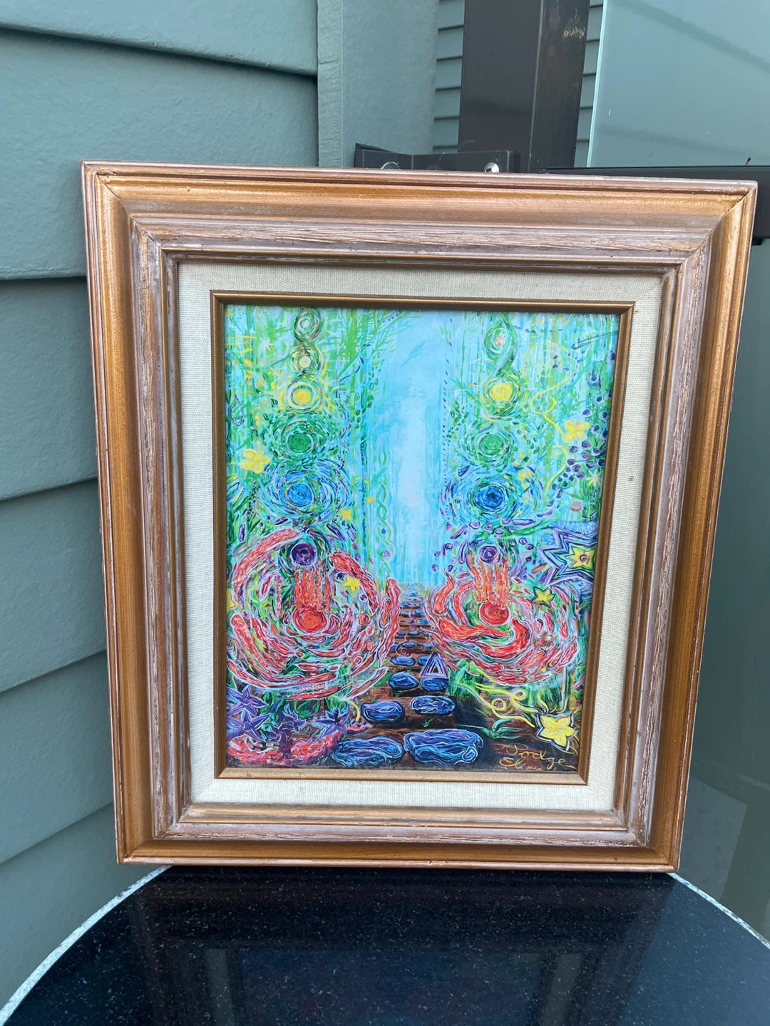 Ascension embellished frame print podge elvenstar Hannah bamboo