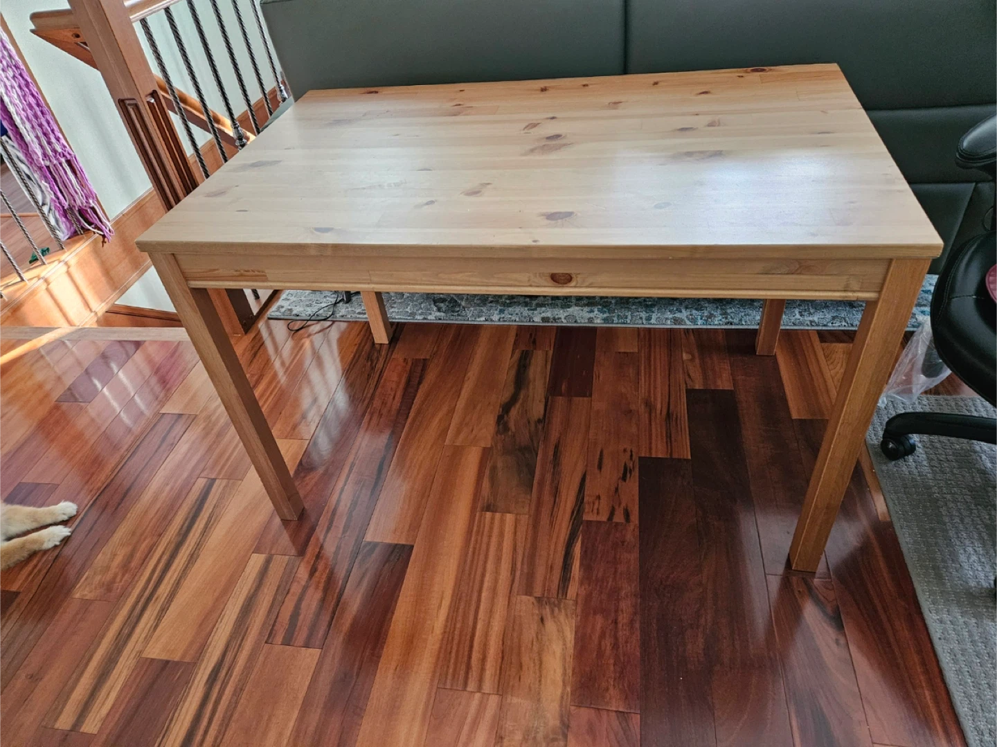 Solid Wood Chair and Table Set