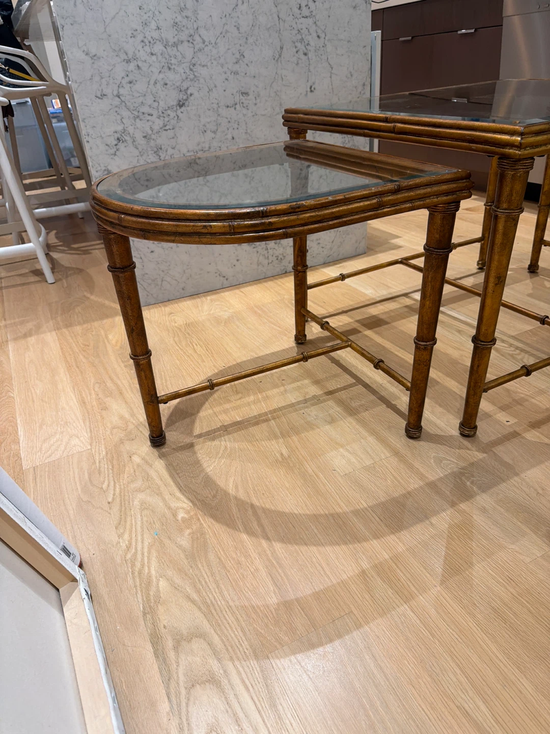 Bamboo Style Nesting Tables (Set of 3) - photo 3
