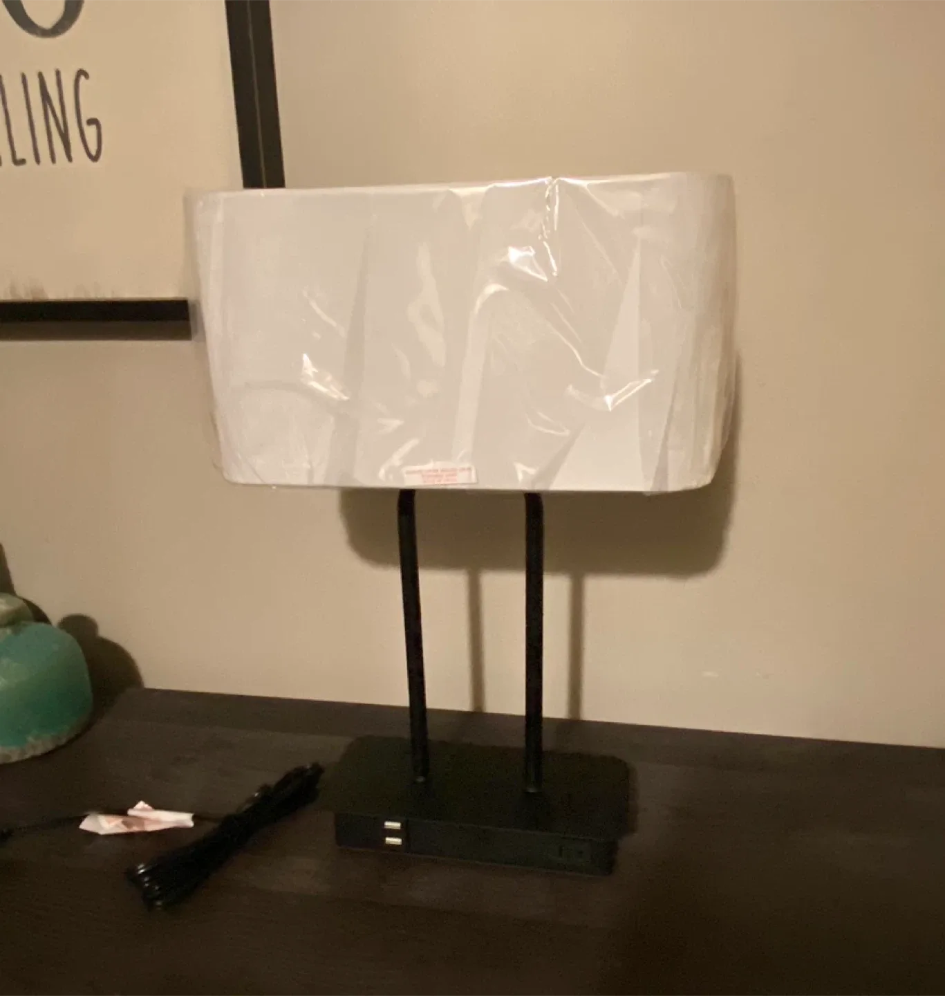 New Dimmable Touch Control Table Lamp 2 USB Ports and AC Outlet image indicator(6)