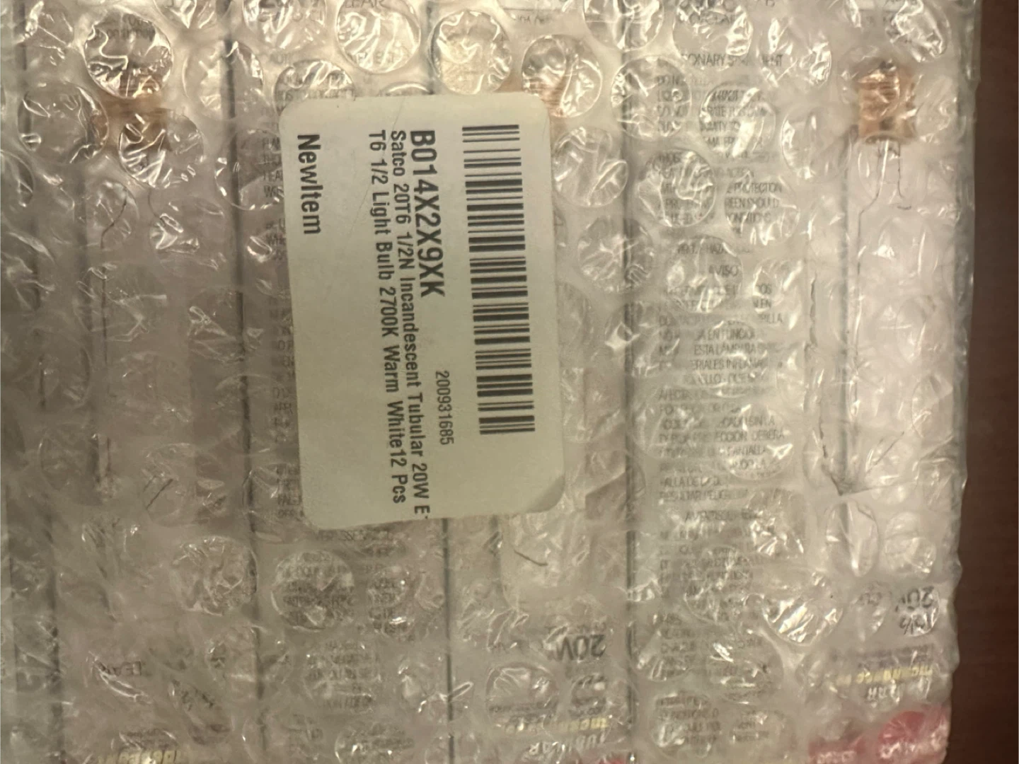 New Satco 20W T6 1/2 Incandescent Light Bulbs (12) - photo 3