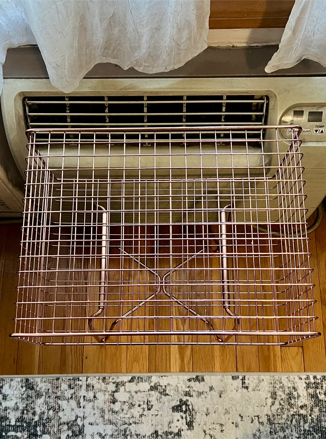 🥕mDesign Rose Gold Metal Accent Table/Night Stand image indicator(9)