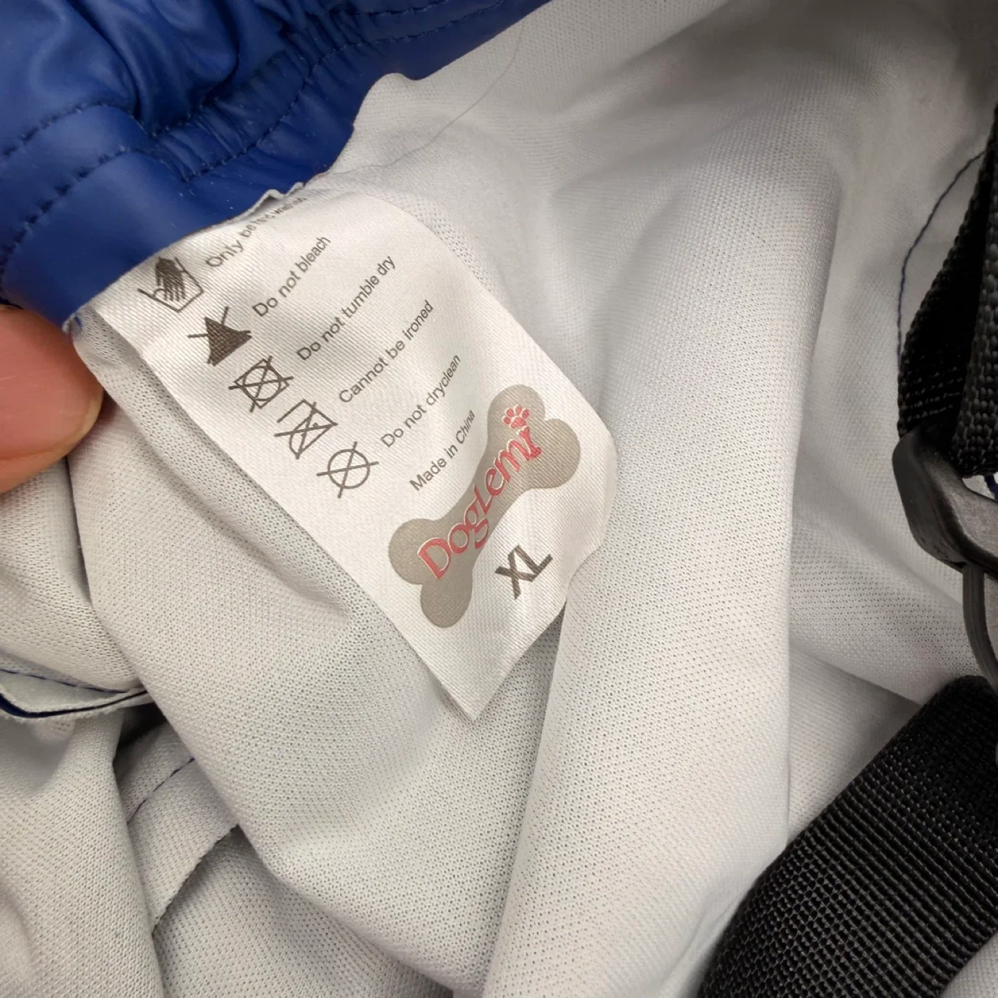 Doglemi Dog Raincoat - XL - Blue (new) image indicator(4)