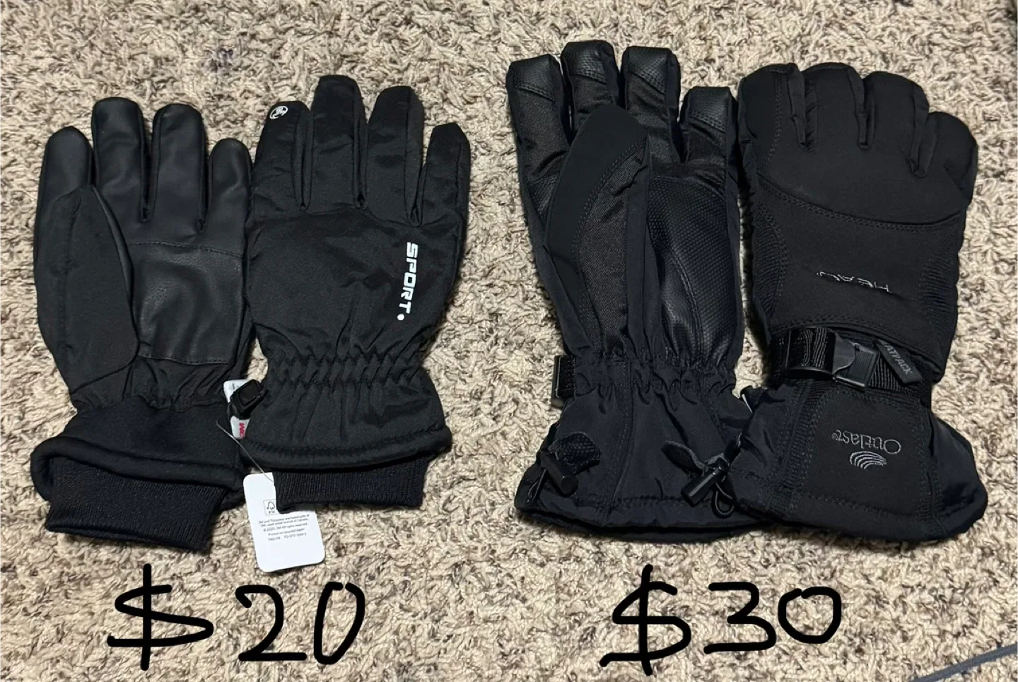 New Winter Waterproof Gloves for snow -30C rated