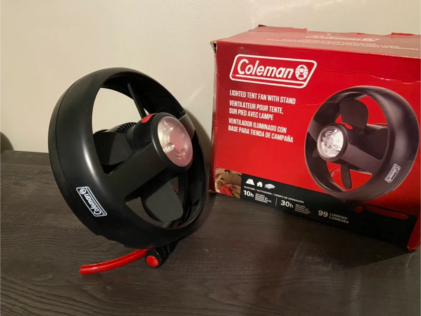 Coleman CPX 6 Lighted Tent Fan with Stand image indicator(2)