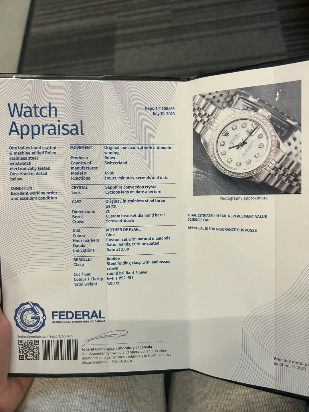 Rolex Oyster Perpetual Datejust Ladies Watch image indicator(4)