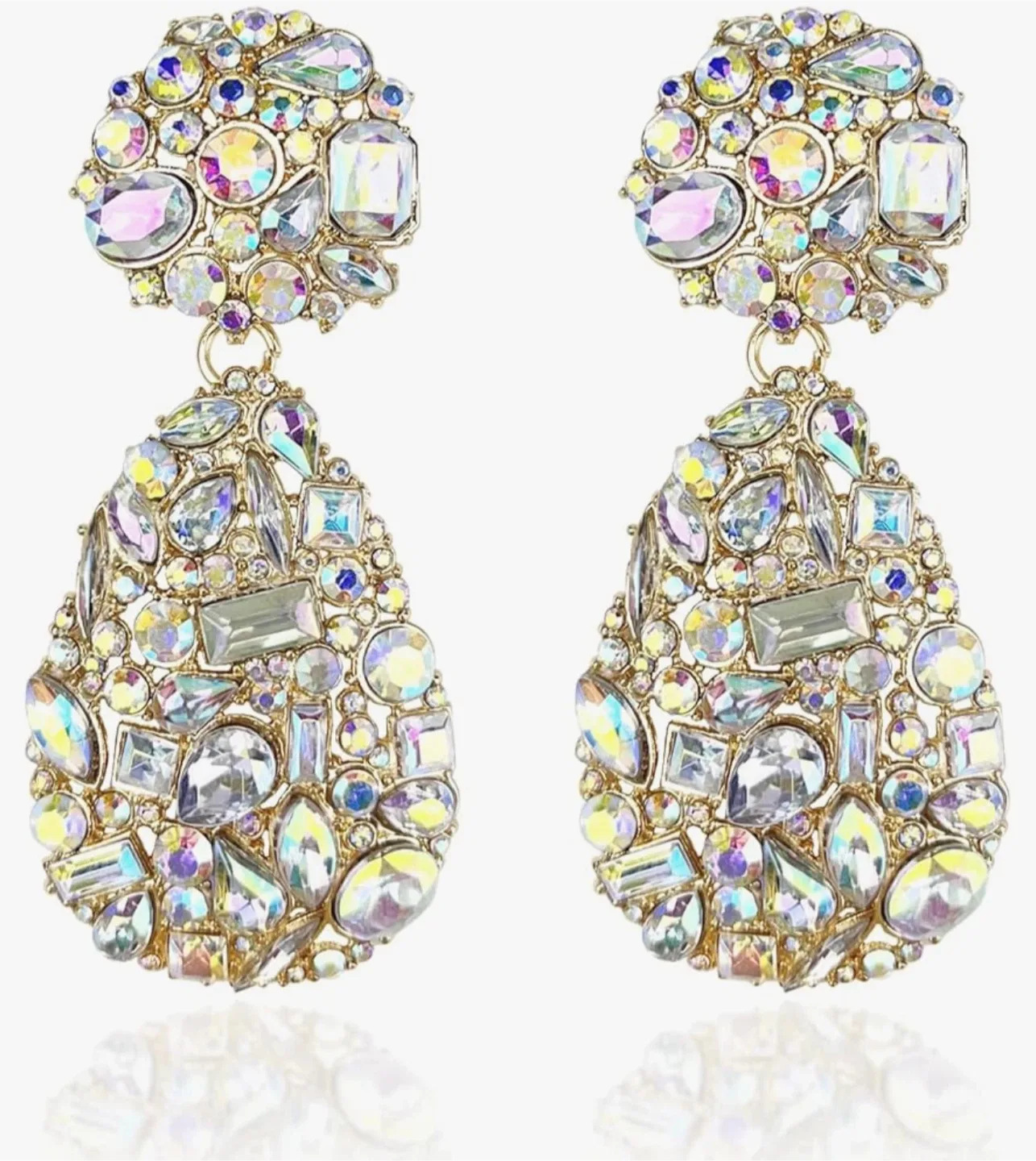 Rhinestone Teardrop Earrings thumbnail