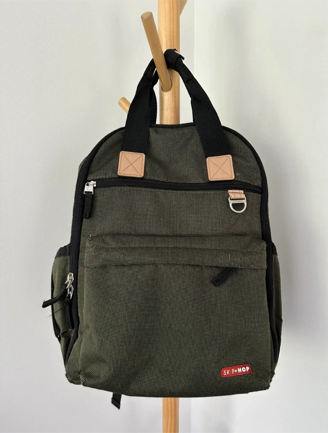 🥕 Olive Green Diaper Backpack thumbnail