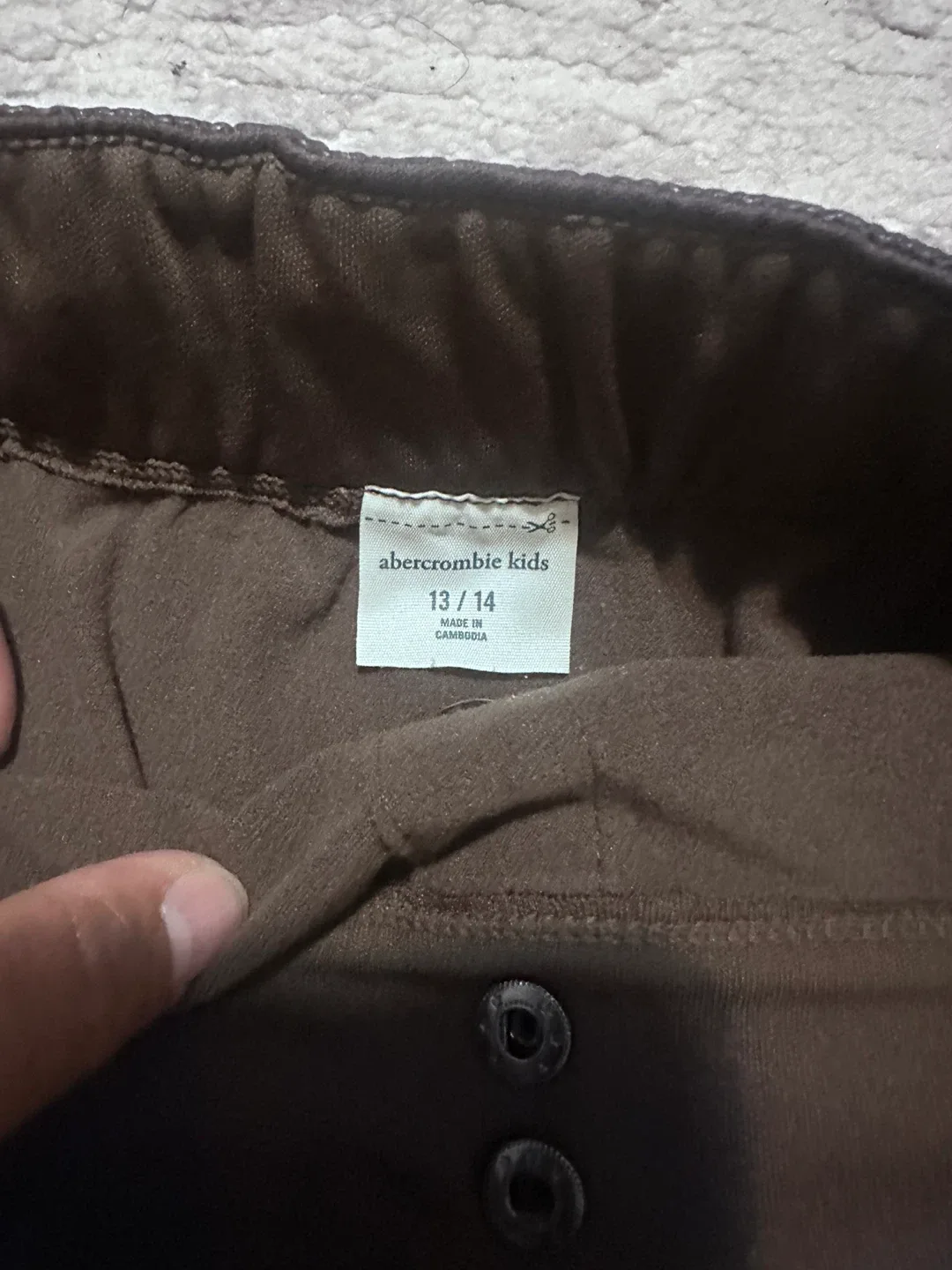 Abercrombie Kids Faux Leather Skirt - Size 13/14 image indicator(2)