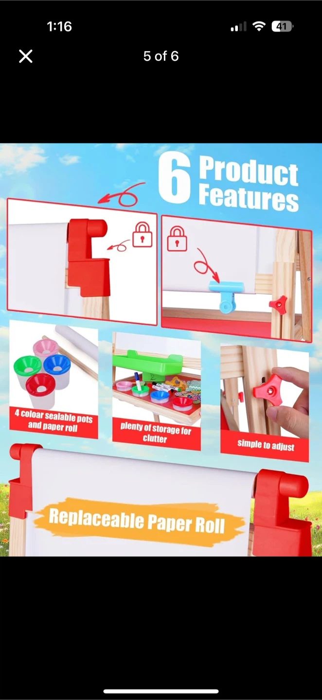 Kids Easel 3 in 1- Brand: Joyooss - photo 5